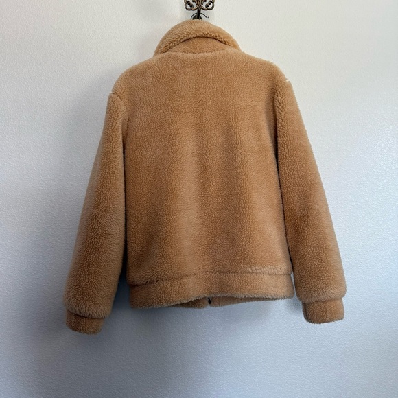 Elodie Faux Shearling Teddy Coat in Cream Nude Small - Picture 5 of 5